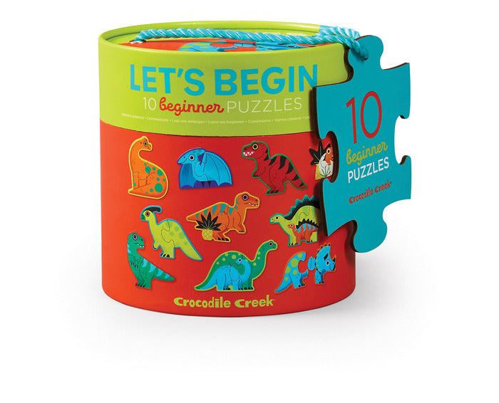 Crocodile Creek 2 Piece Let's Begin Puzzles | Dinosaur