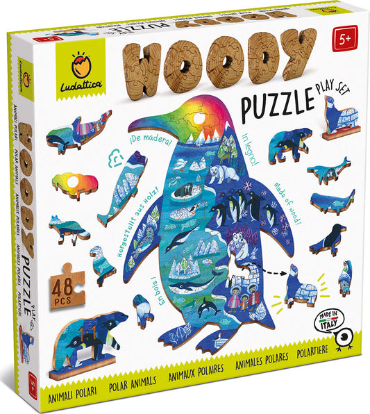 Polar Animals Woody Puzzle