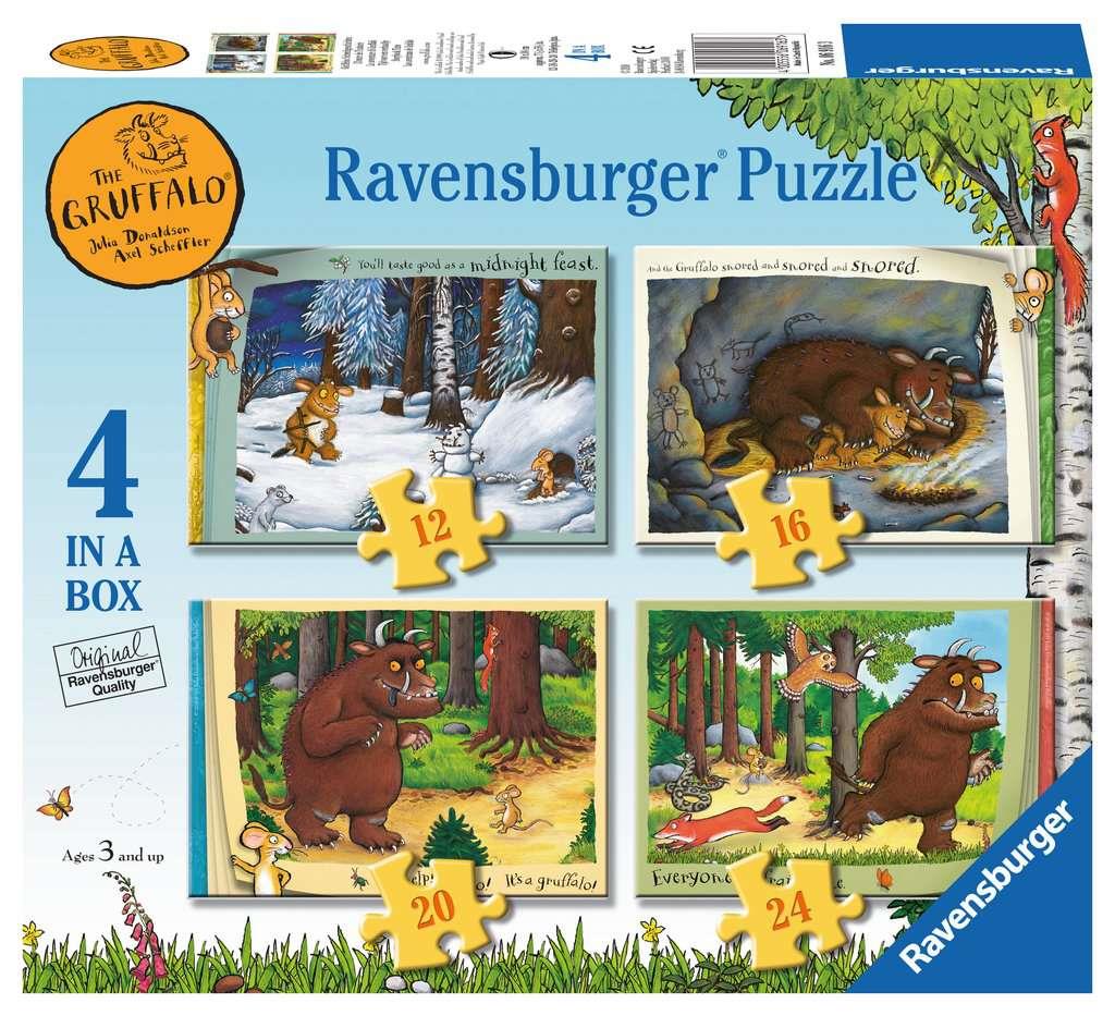 Ravensburger 069163 The Gruffalo 4 In A Box Jigsaw Puzzle