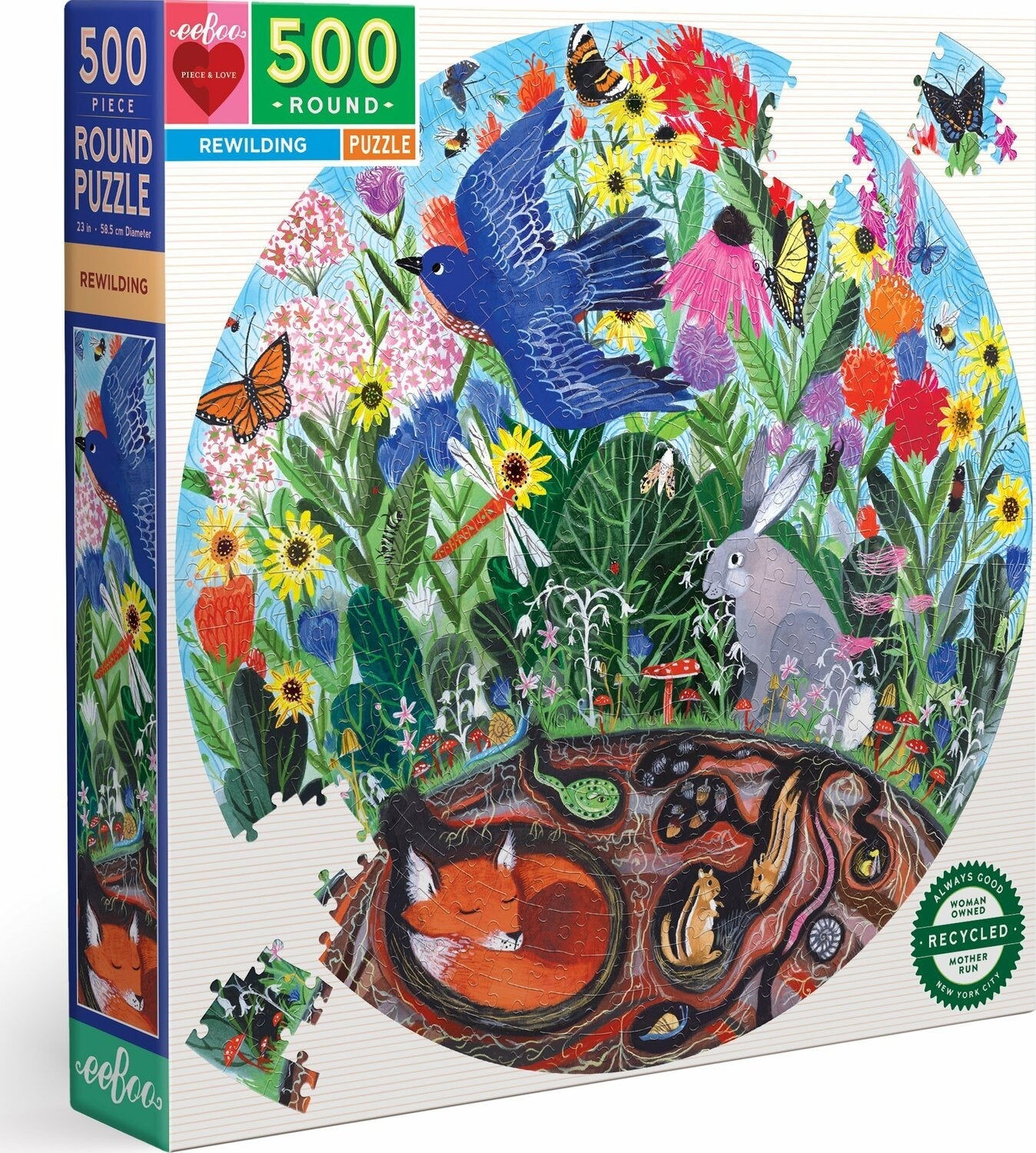 Rewilding 500 pc Round Puzzle