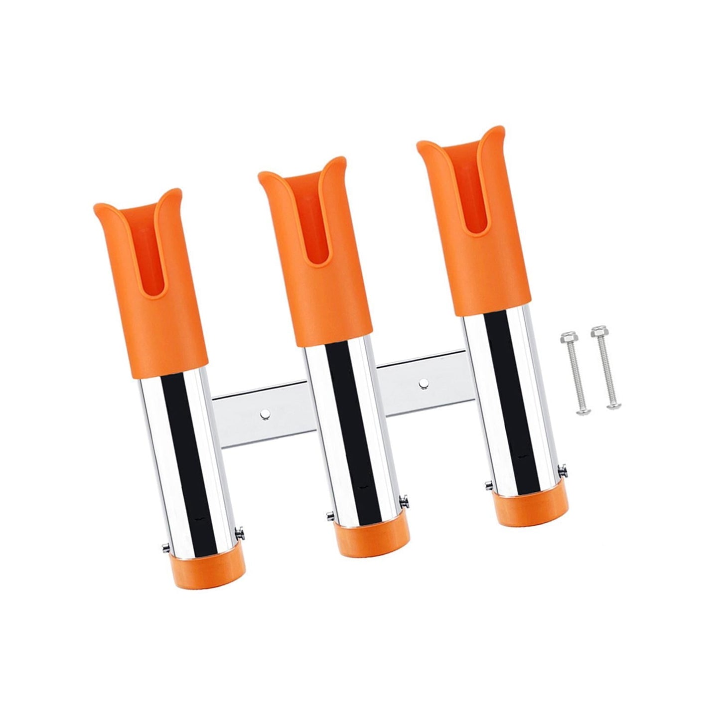 3 Line Fishing Rod Holder Pole Rest Fishing Pole Rack for Truck Boats Canoe Orange
