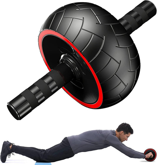 EMEKIAN Ab Roller Wheel, Ultra-Wide Ab Wheel Roller Exercise Equipment for Abdominal & Core Strength Training with Knee Pad, Abs Workout Equipment for Home Gym Fitness, No Noise Ab Machine Fitness for Men & Women