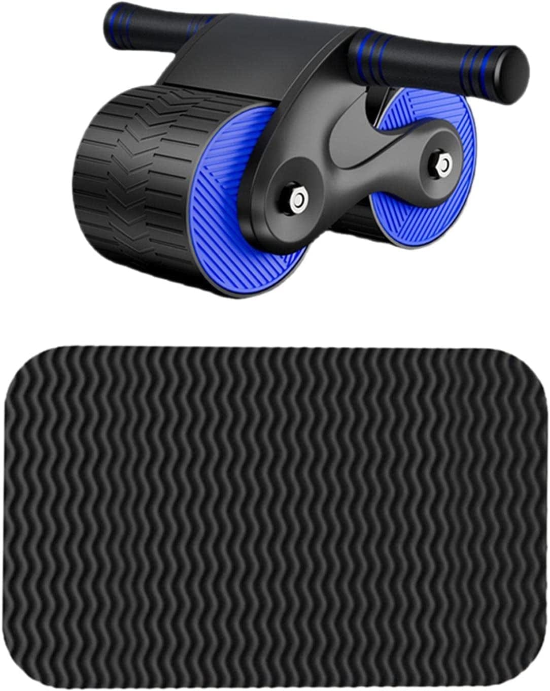 Harilla Abdominal Roller Exercise Training Core Strength Equipment Body Building Non Slip Fitness Ab 2 Wheel Roller for Unisex Workout Gym