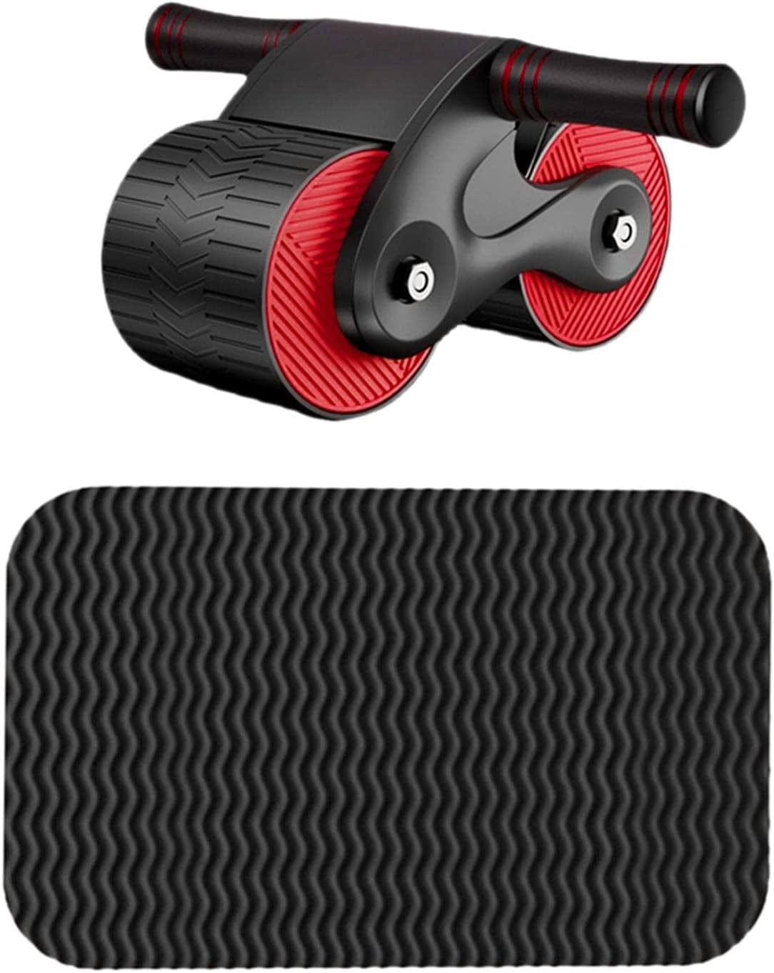 Harilla Abdominal Roller Exercise Training Core Strength Equipment Body Building Non Slip Fitness Ab 2 Wheel Roller for Unisex Workout Gym
