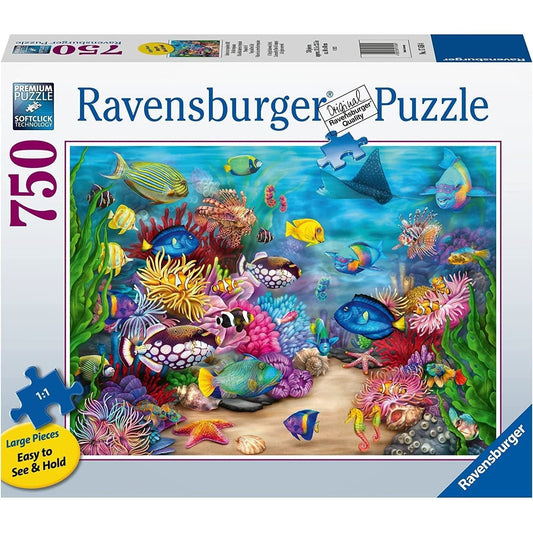 Ravensburger 750 Piece Puzzle Large Format Tropical Reef Life