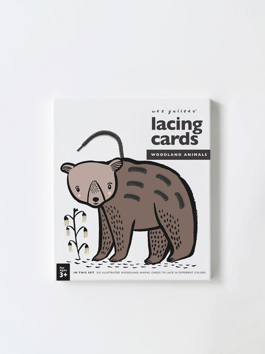 Woodland Animal Lacing Cards