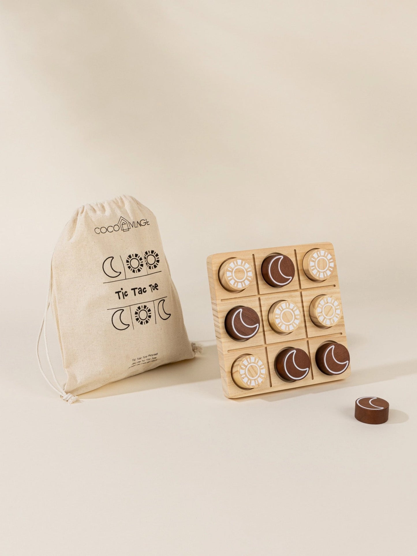 Wooden Tic Tac Toe Play Set