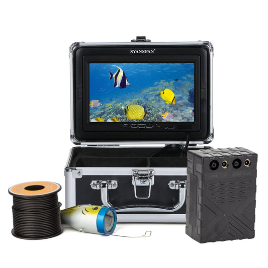 moobody Underwater Fishing Camera Fish Finder with 12LEDs 7Inch/9Inch LCD Display 15M/30M/50M Cable IP68 Waterproof for Sea Lake Boat Ice Fishing