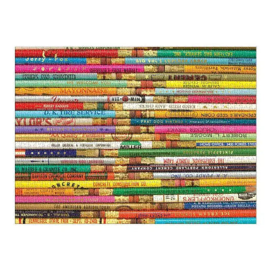 Phat Dog Vintage Pencils 1000 Piece Foil Stamped Jigsaw Puzzle