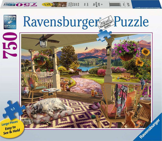 Cozy Front Porch 750 pc Large Format Puzzle