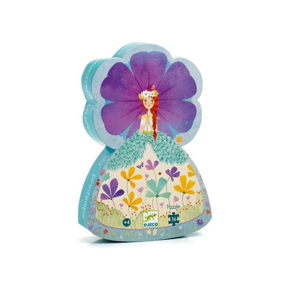 Djeco Silhouette Puzzle 36 Pieces Princess of Spring