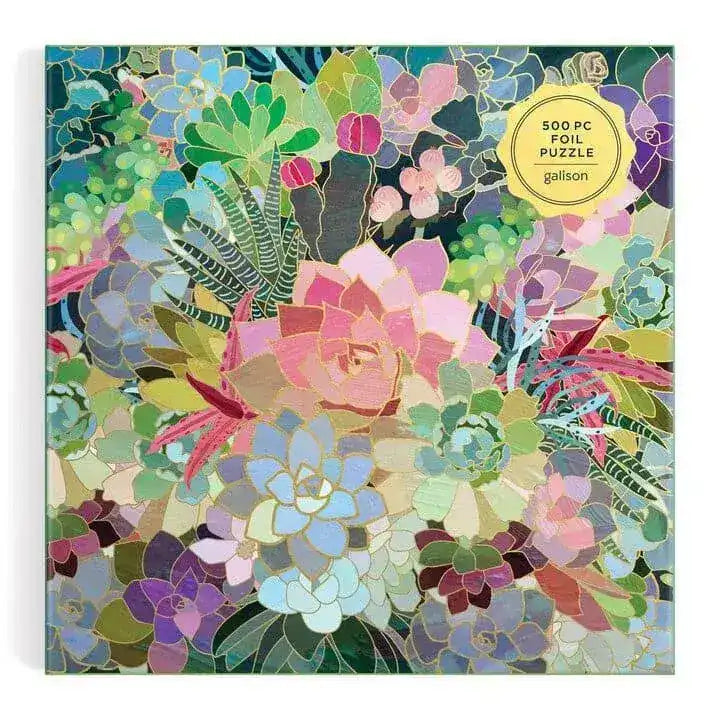 Succulent Mosaic 500 Piece Foil Puzzle